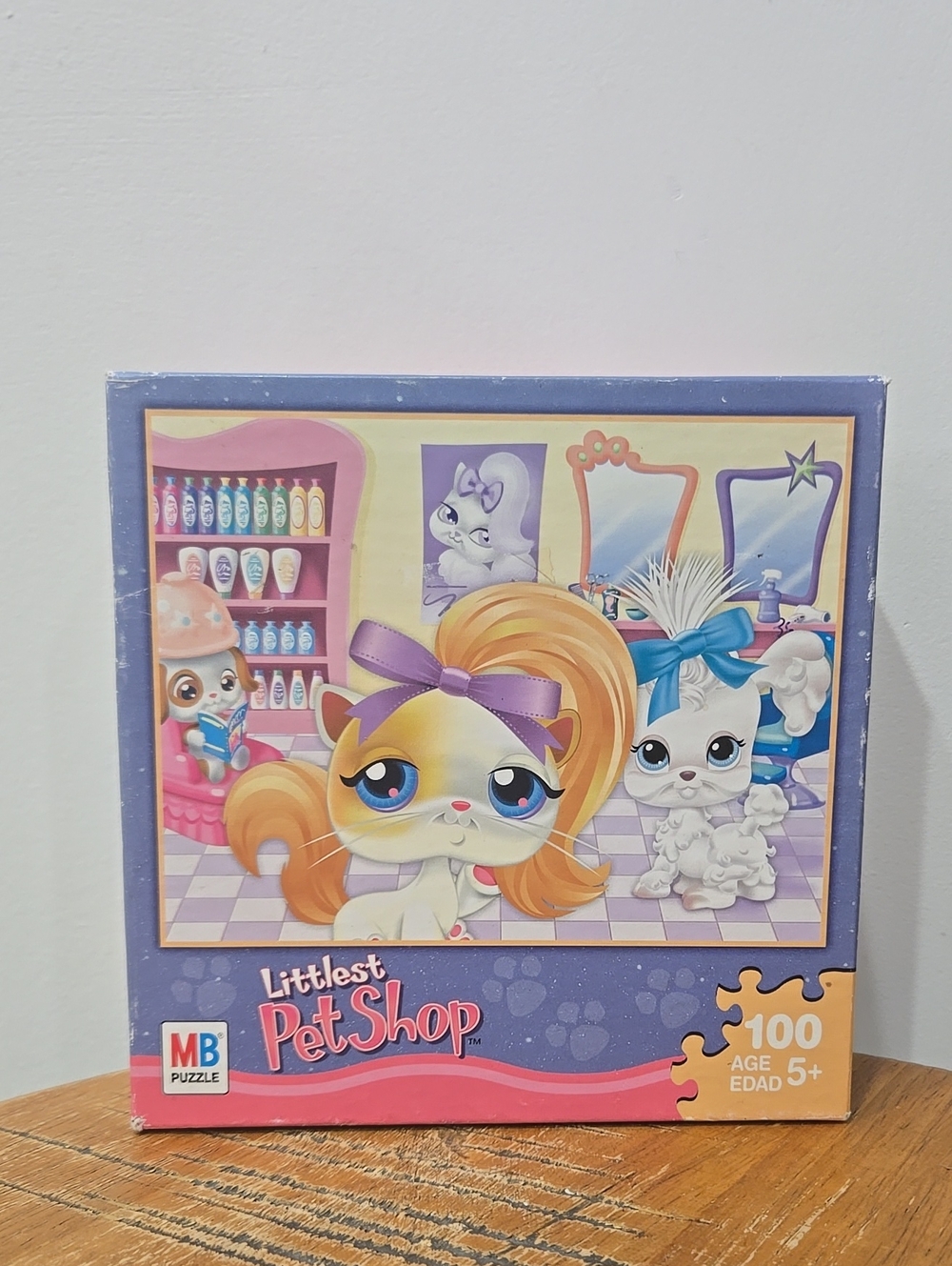 Vintage 2007 Hasbro Littlest Pet Shop Shorthair Cat Puzzle 100 Pieces